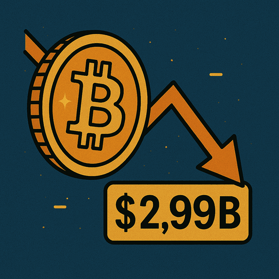 Біткоїн-ETF фіксують рекордні відтоки: $2,99 млрд за тиждень